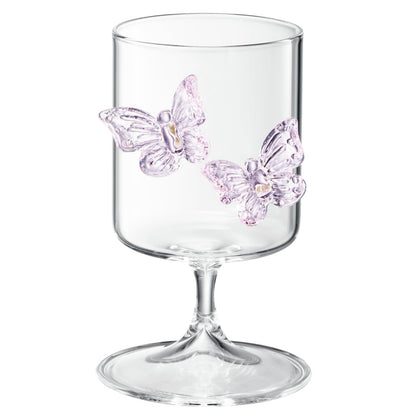 Butterfly Wine Goblet Set and Two Glass Holders
