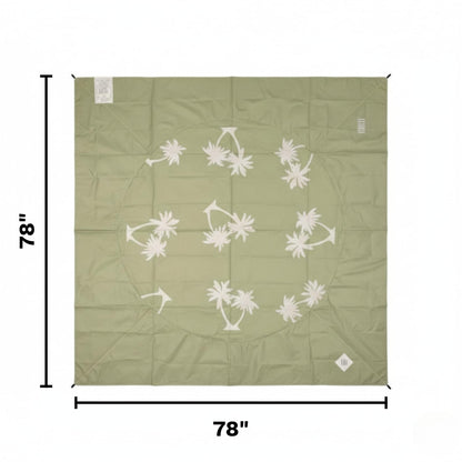 Baby Beach Splash Mat Green And Lightweight Design