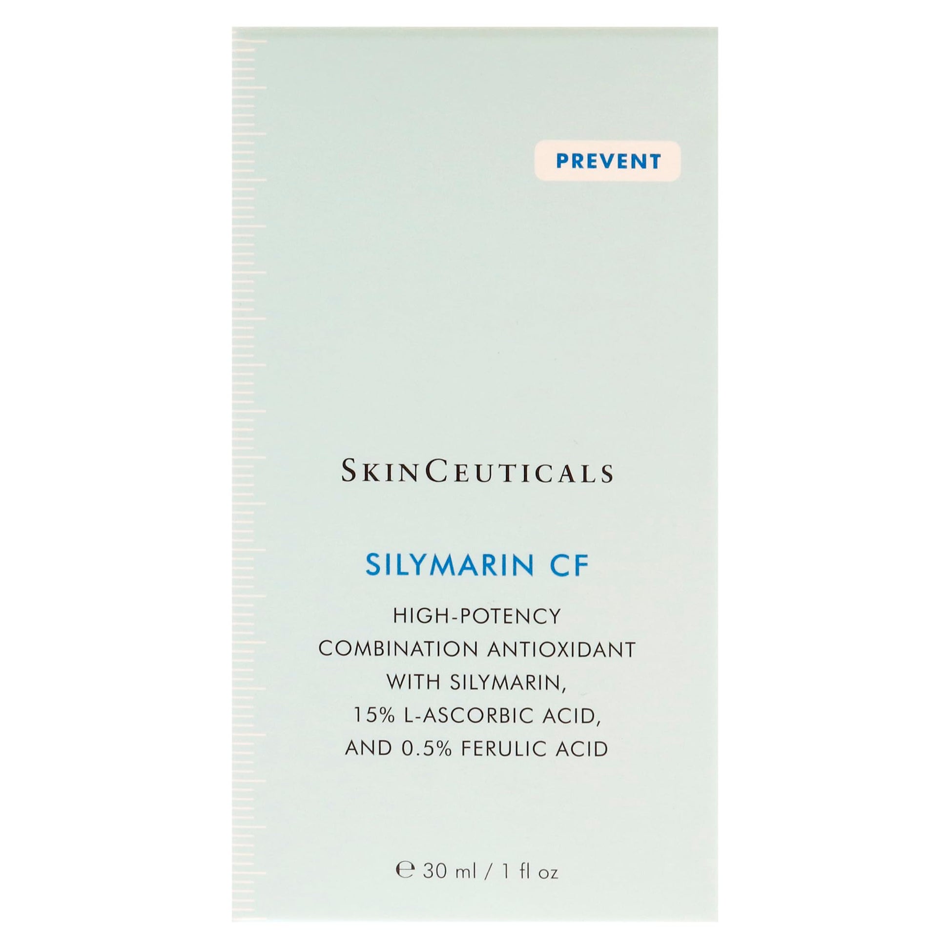 Face serum Skinceuticals Silymarin CF box, pale blue packaging, 30 ml on Tampa Home & Garden Store