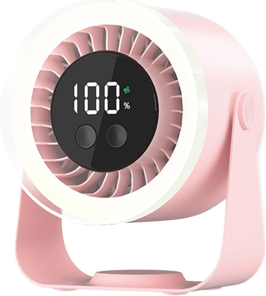 Portable Desk Fan | USB Rechargeable with 10-Speed Quiet Operation | Compact Design for Efficient Cooling - Tampa Home & Garden Store