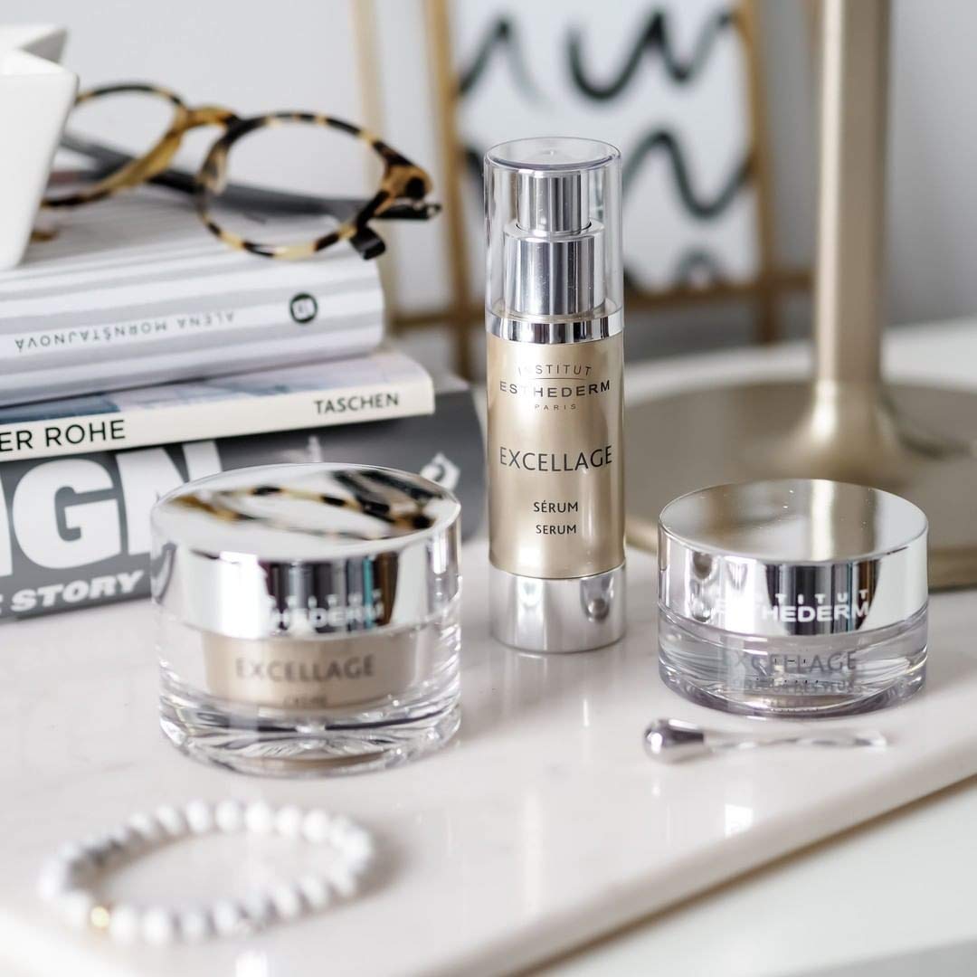 Institut Esthederm Excellage face serum 30ml, anti-aging formula boosts elasticity on Tampa Home & Garden Store