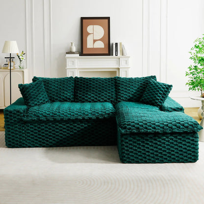 Modular Sofa, Convertible Twin Seat with Chaise