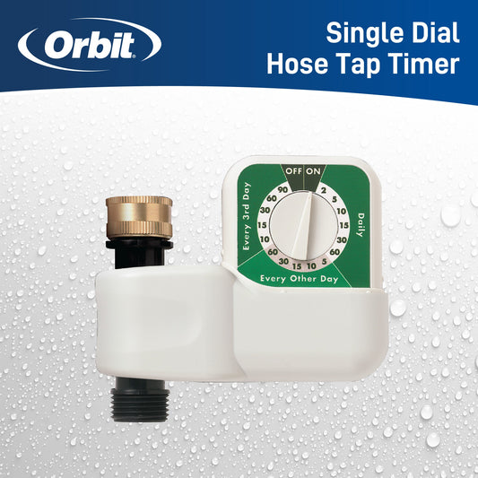 1-Outlet Automatic Single-Dial Hose Faucet Timer