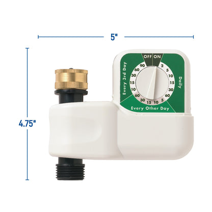 1-Outlet Automatic Single-Dial Hose Faucet Timer