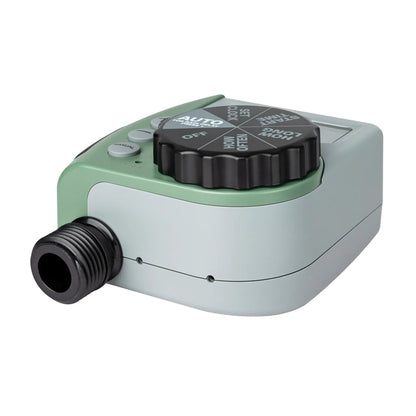 Hose-end timer with one dial outlet, green body and black dial by Orbit Irrigation on Tampa Home & Garden Store