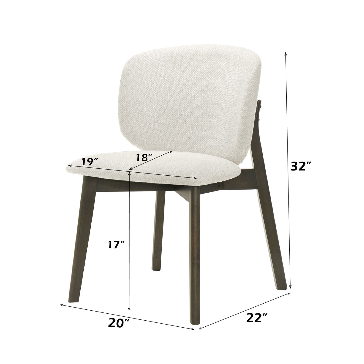 Gray & walnut cushioned side chair set for kids, 2-pack by HouseOfZazla on Tampa Home & Garden Store