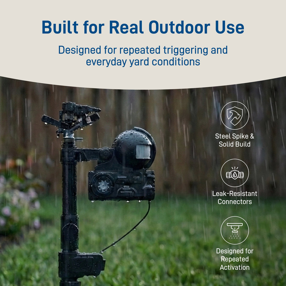 Orbit Yard Enforcer motion activated sprinkler, rugged hose-end pest control by Orbit Irrigation on Tampa Home & Garden Store