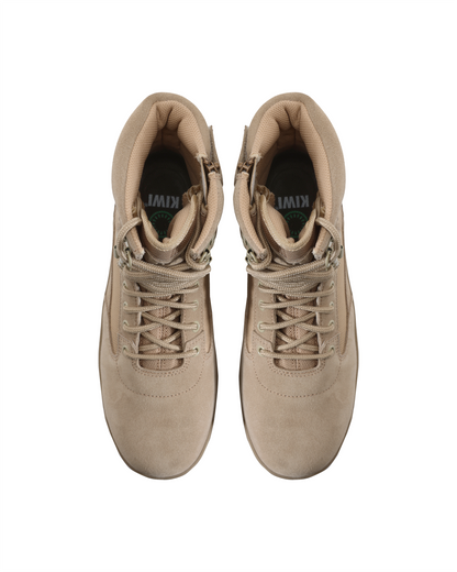 Kiwi Durable Sand Suede 6.5" Zipped Water Resistant Tactical Boots [R62100]