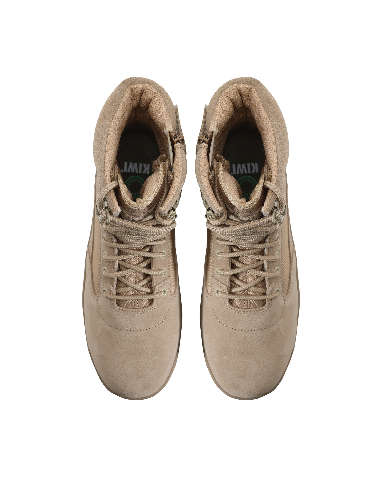 Kiwi Durable Sand Suede 6.5" Steel Toe Zipped Water Resistant Tactical Boots [60200]