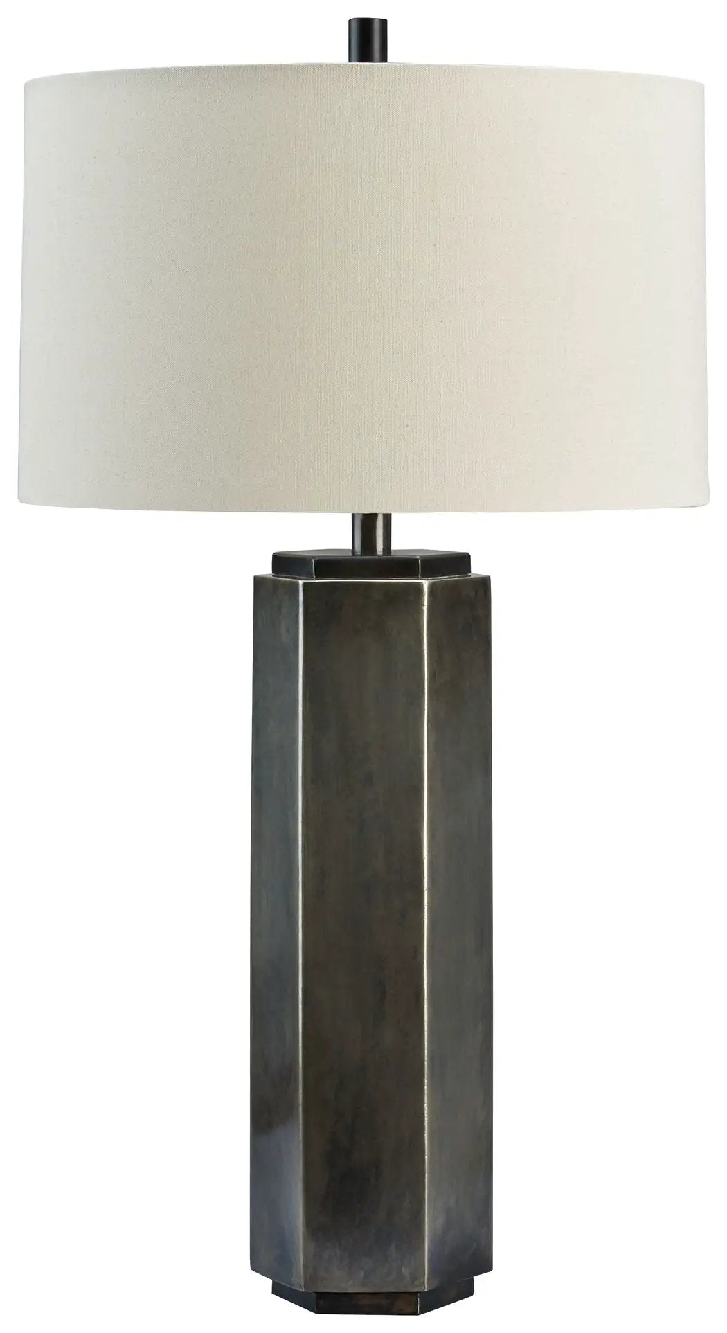 Dirkton Metal Table Lamp Antique Pewter Finish