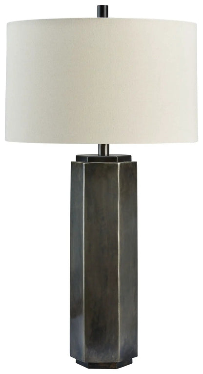 Dirkton Metal Table Lamp Antique Pewter Finish