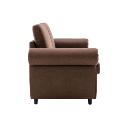 Pull Out Sofa Bed With Twin Memory Foam Mattress
