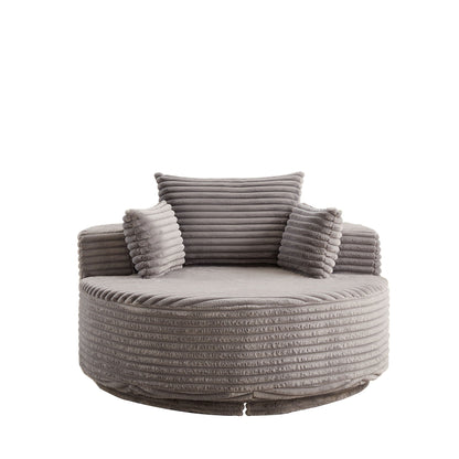 Modern Single Sofa and Swivel Sleeper Chair
