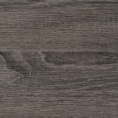 Queen Gray Oak Panel Bed and Black Accents