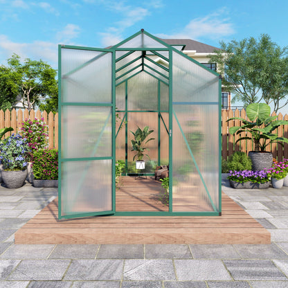 Strong Polycarbonate Walk In Greenhouse and Porch