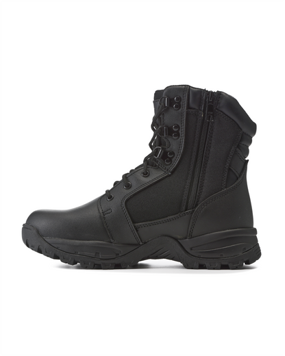 Kiwi Rugged Black Action Leather 7" Zipped Water Resistant Tactical Boots [R62300]