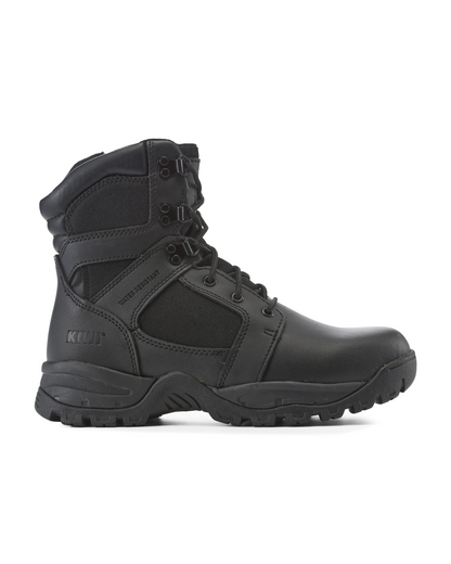 Kiwi Rugged Black Action Leather 7" Zipped Water Resistant Tactical Boots [R62300]