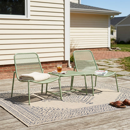 Kincaid 3-Piece Outdoor Conversation Set with Iron