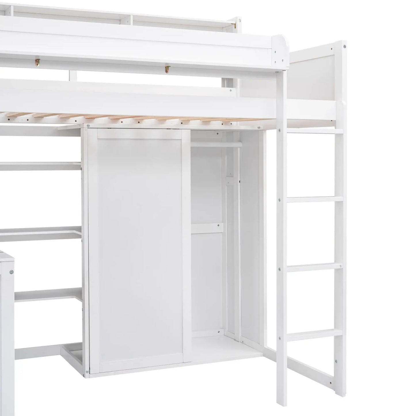 Loft Bed with Built in Desk and Wardrobe