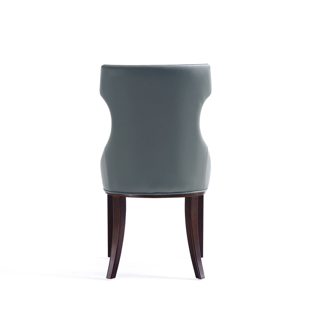 Reine dining chair set of 2 in blue-gray upholstery with solid wood frame by HouseOfZazla on Tampa Home & Garden Store
