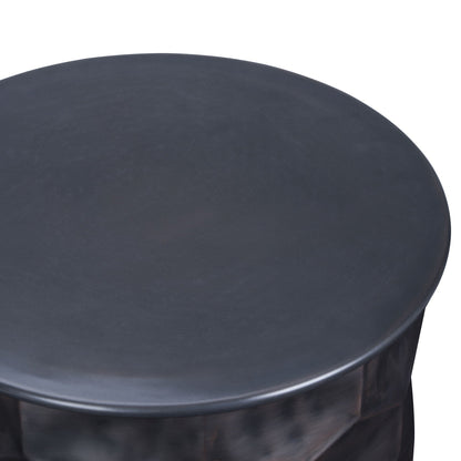 Handcrafted metal storage coffee table with removable top, dark charcoal finish, HouseOfZazla on Tampa Home & Garden Store
