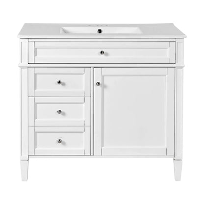 Bathroom Vanity With Top Sink and 2 Drawers