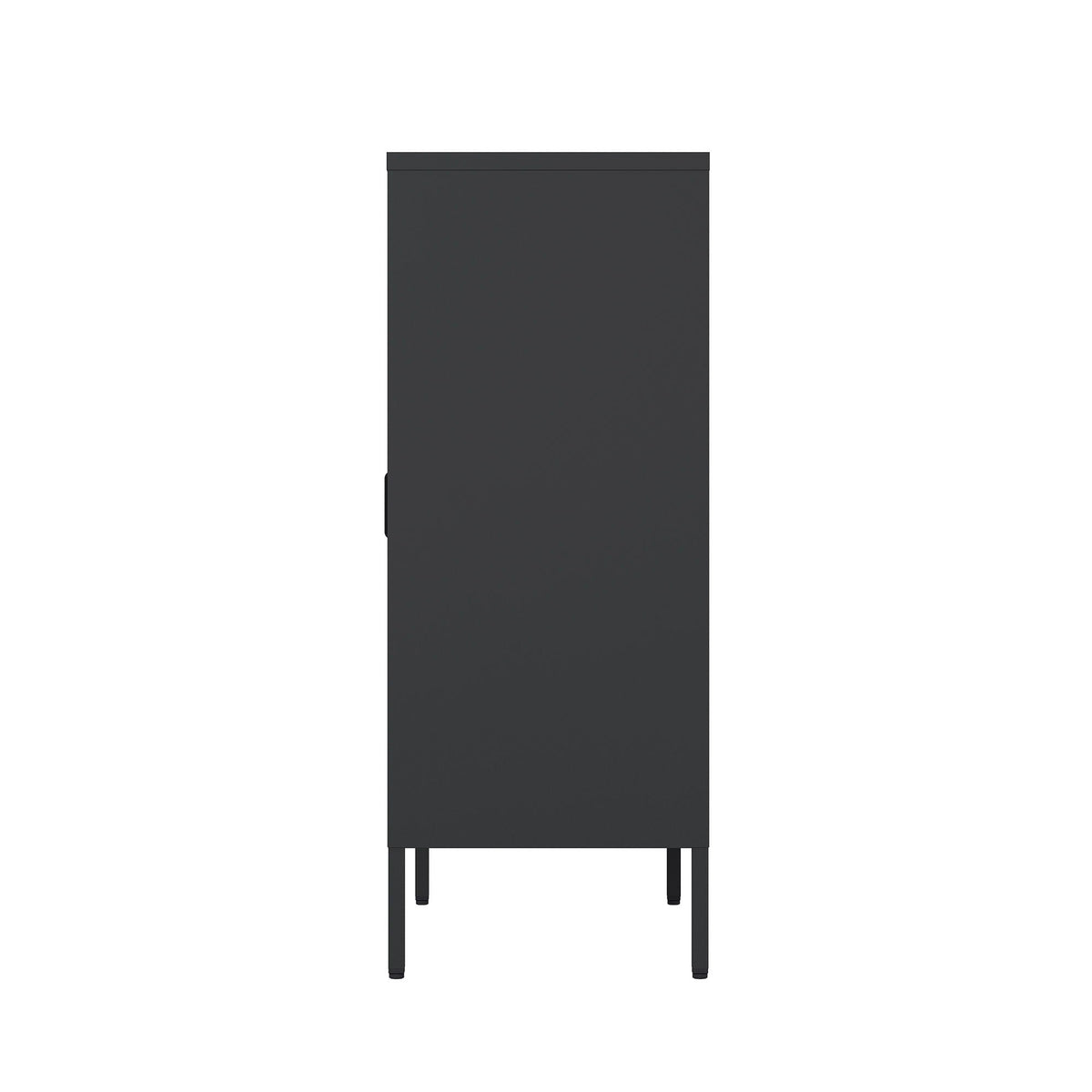 Accent cabinet with adjustable shelves in dark steel finish by HouseOfZazla on Tampa Home & Garden Store