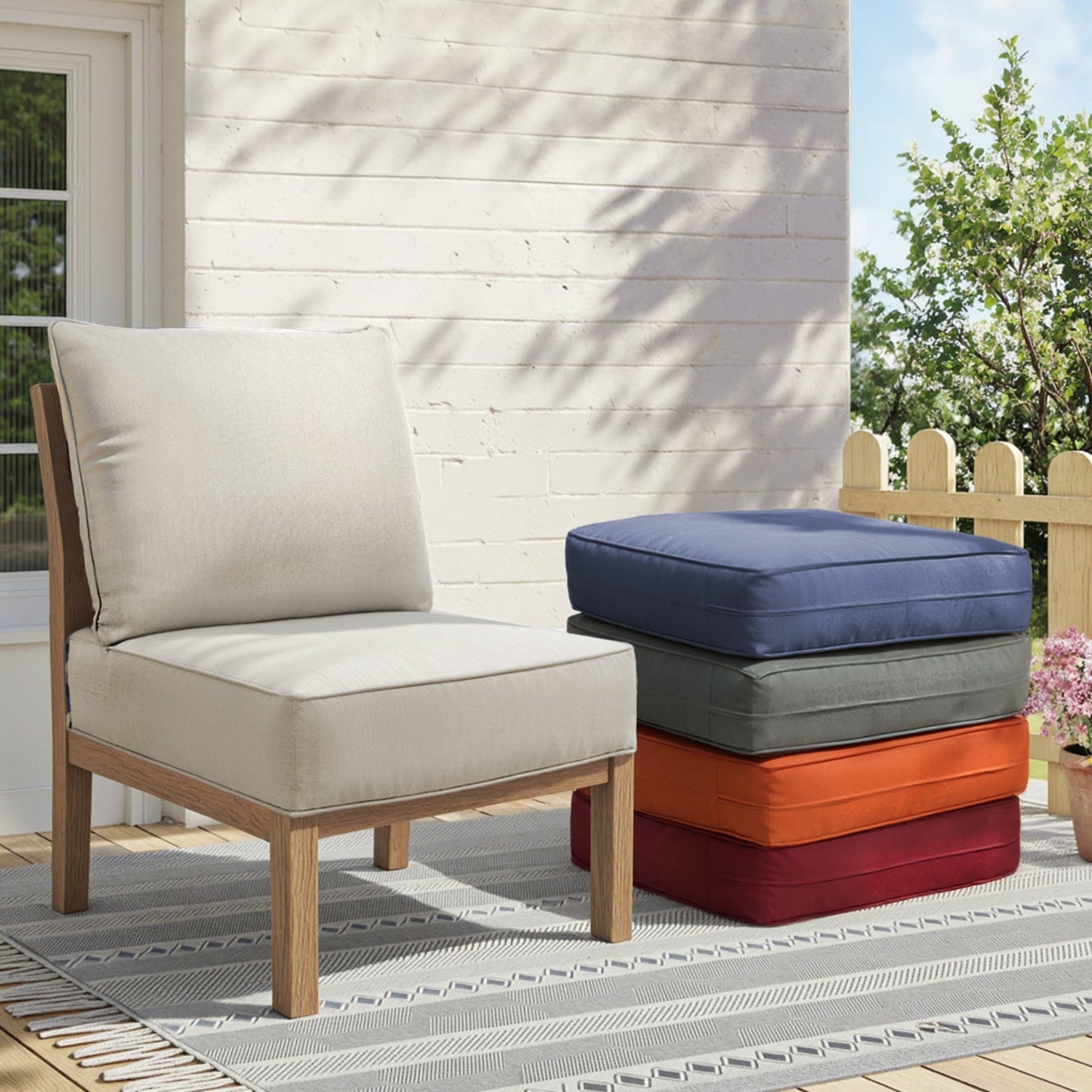 6 Inch Thick Outdoor Chair and Sofa Cushion