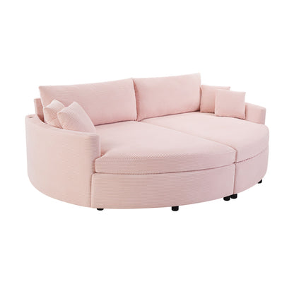 Oversized Double Chaise Sofa With USB Ports