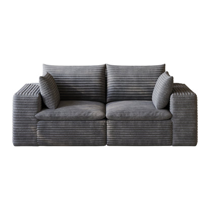 Cloud Sofa in Corduroy and Modular Fabric