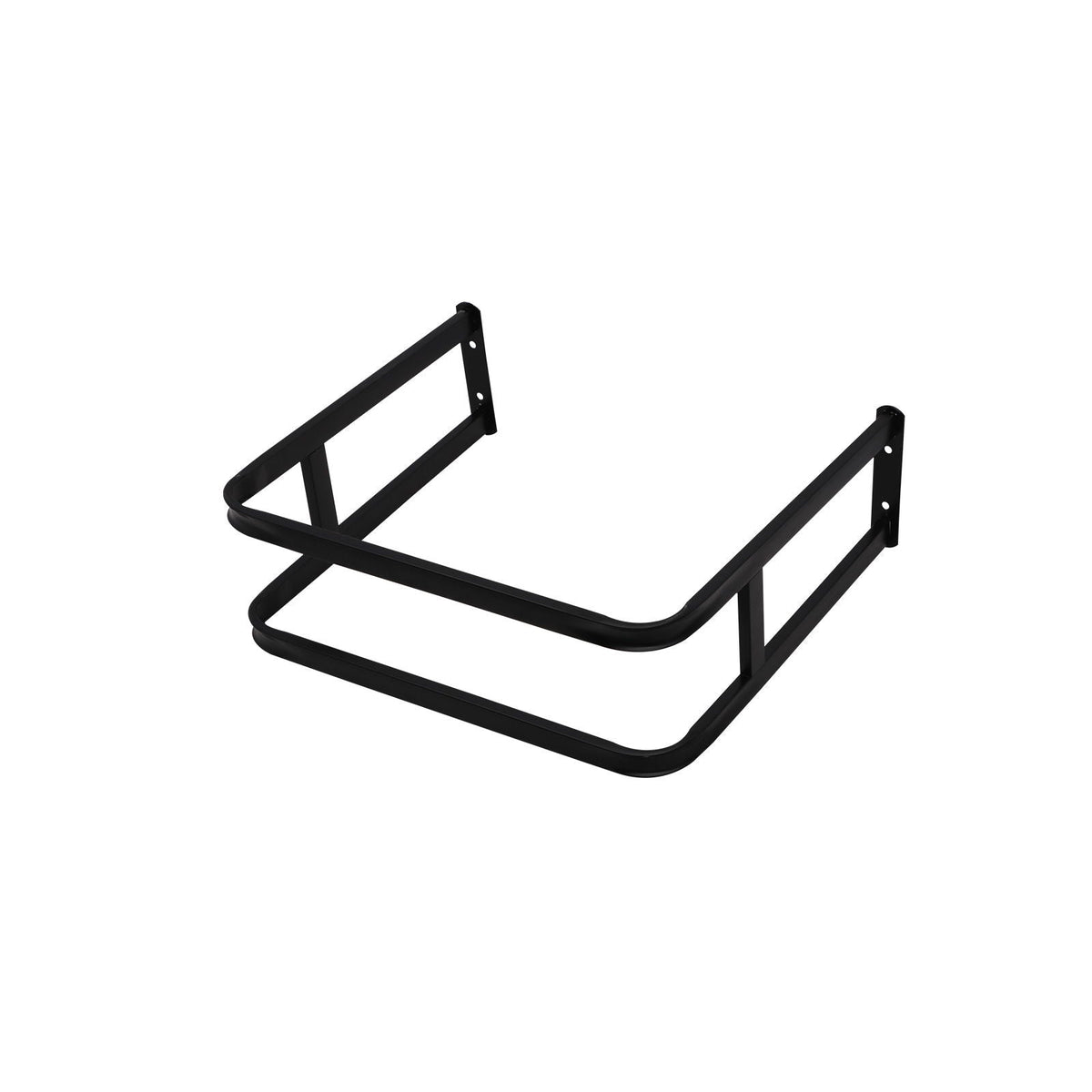 Wall mounted vanity base frame in black metal with towel bar for bathroom sink by HouseOfZazla on Tampa Home & Garden Store