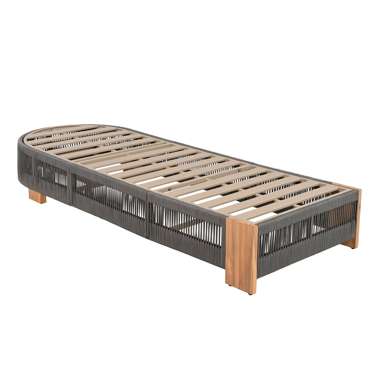 Outdoor Acacia Wood Adjustable Lounge Chair