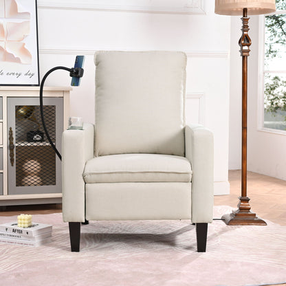 Beige fabric recliner chair with phone and cup holders, modern living furniture HouseOfZazla on Tampa Home & Garden Store