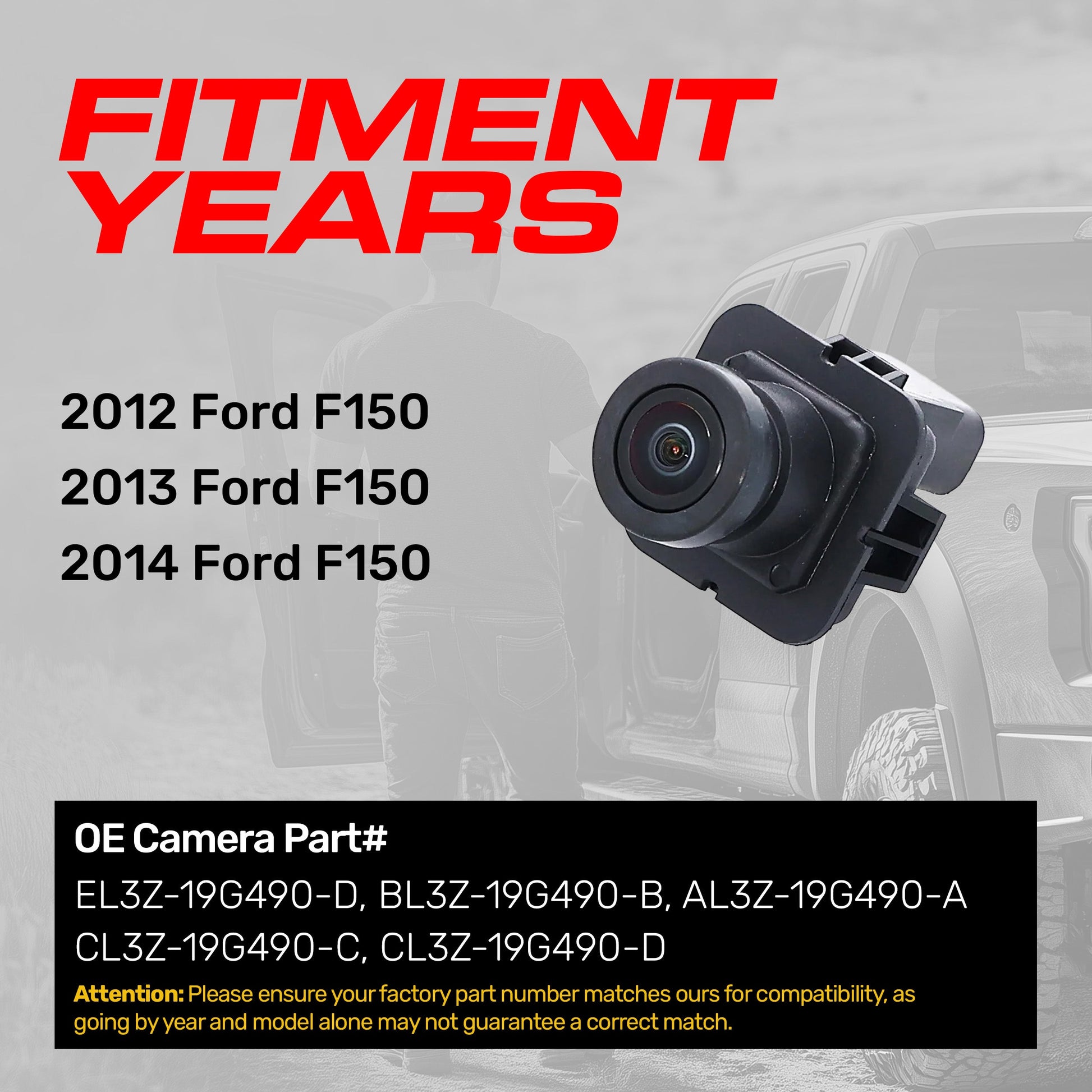 Master Tailgaters Ford F-150 OEM replacement backup camera for 2012-2014 on Tampa Home & Garden Store