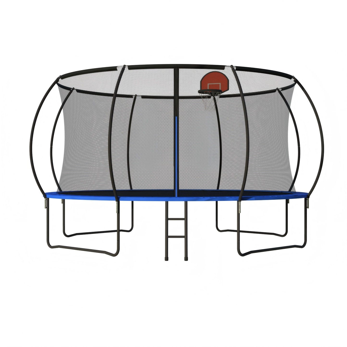 14 Ft Outdoor Trampoline with Basketball Hoop