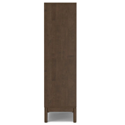 Harper handcrafted bookcase with storage in dark brown wood by Unique Piece Furniture on Tampa Home & Garden Store