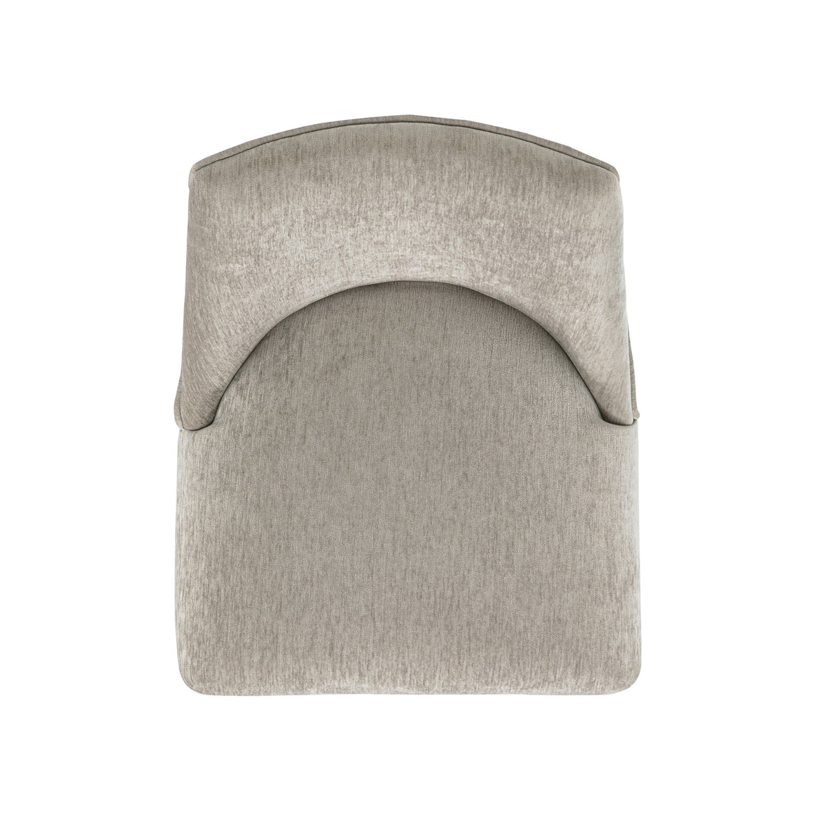 Upholstered counter stool with backrest by HouseOfZazla in gray-beige textured fabric on Tampa Home & Garden Store