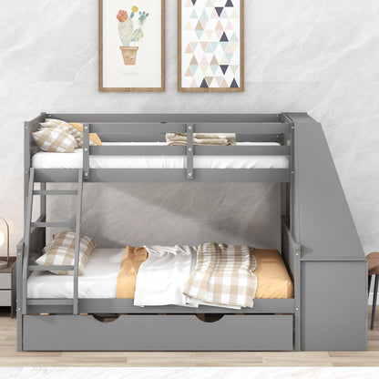 Bunk Bed With Trundle Desk bunk bed with ladder and 3 storage drawers on Tampa Home & Garden Store