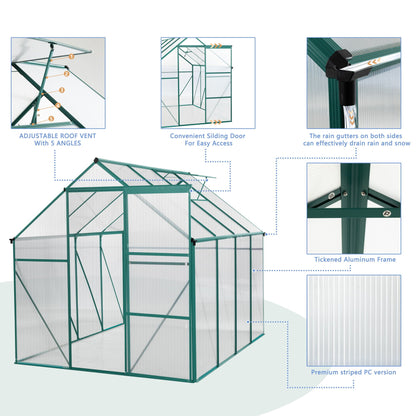 Outdoor Polycarbonate House and Raised Metal Base
