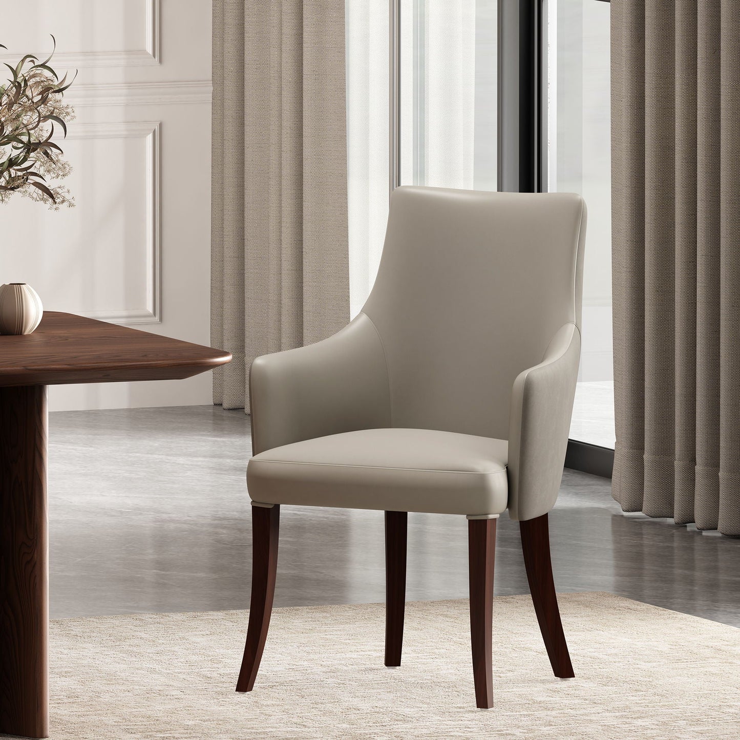 Connie Modern Beech Wood Dining Armchair