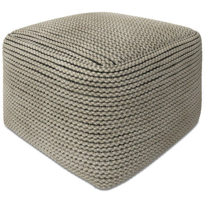 Eastmont Soft Cream Indoor and Outdoor Pouf