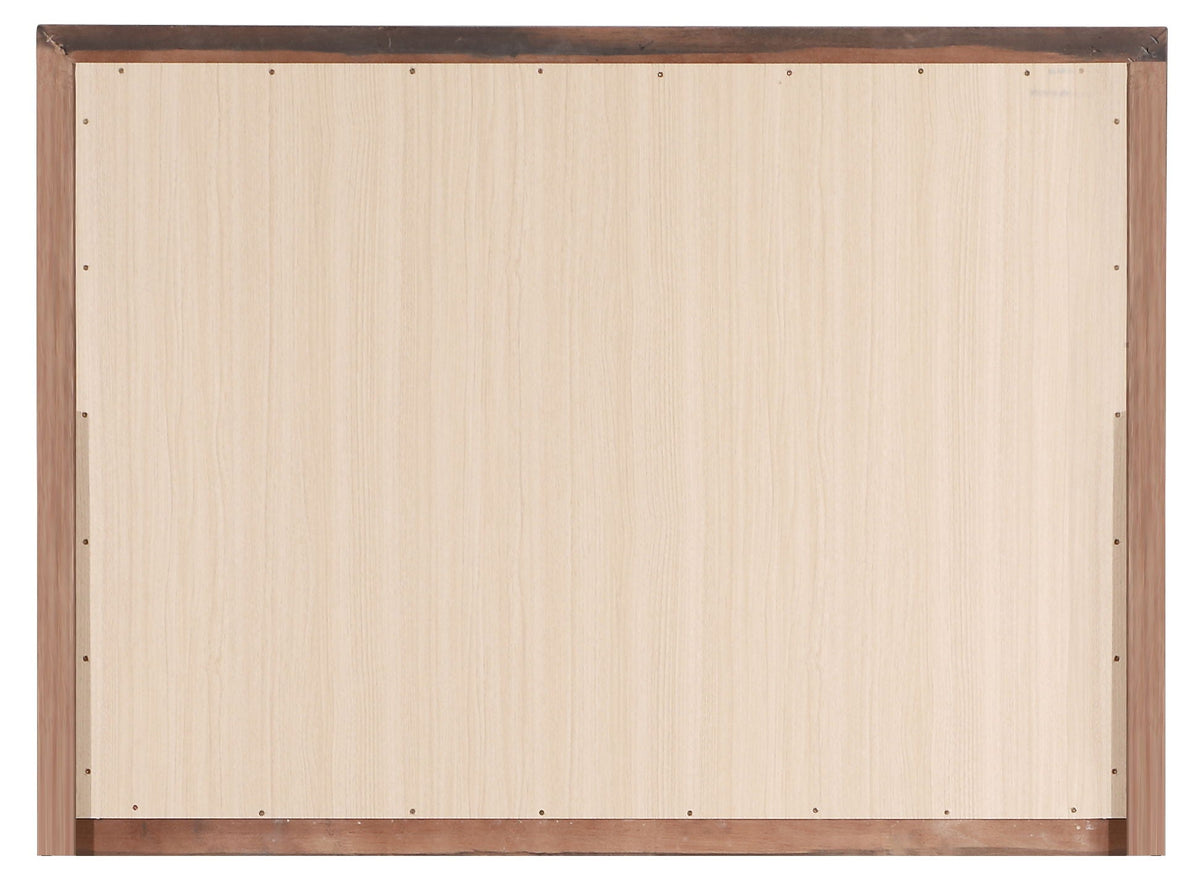 LaVita Mirror back view with light brown center and dark brown frame by HouseOfZazla on Tampa Home & Garden Store