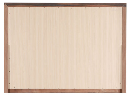LaVita Mirror back view with light brown center and dark brown frame by HouseOfZazla on Tampa Home & Garden Store