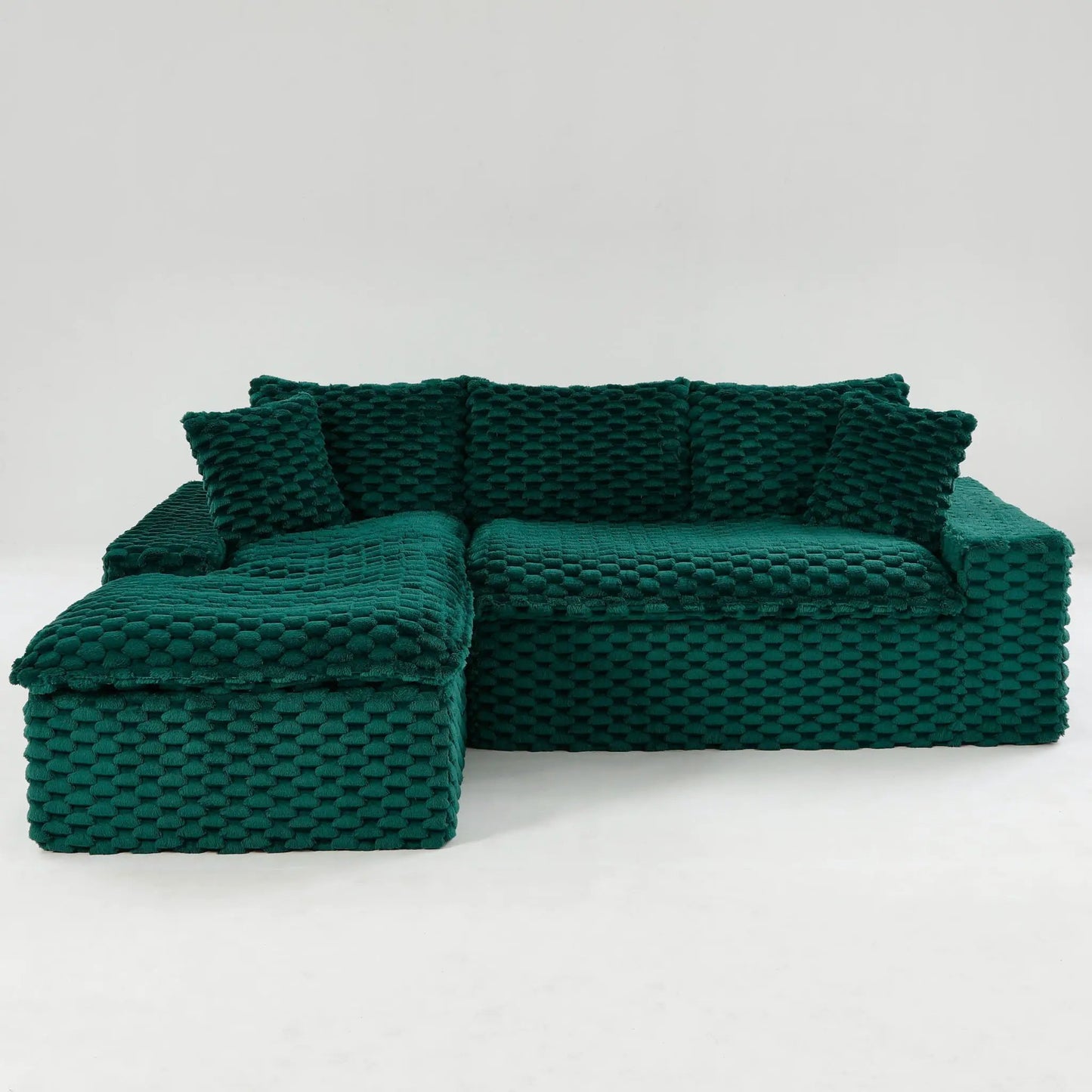 Modular Sofa, Convertible Twin Seat with Chaise