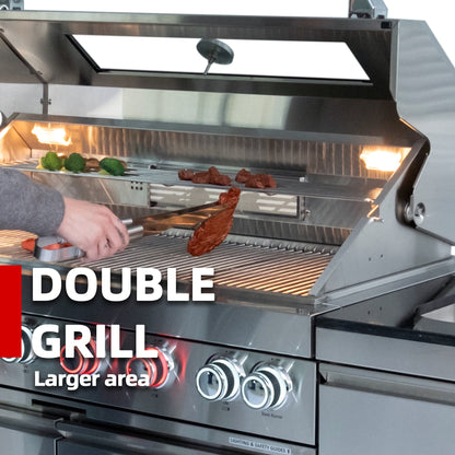 The Premium Six Burner Stainless Steel Grill