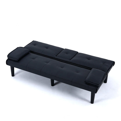 Compact Foldable Sofa Bed and Cup Holder
