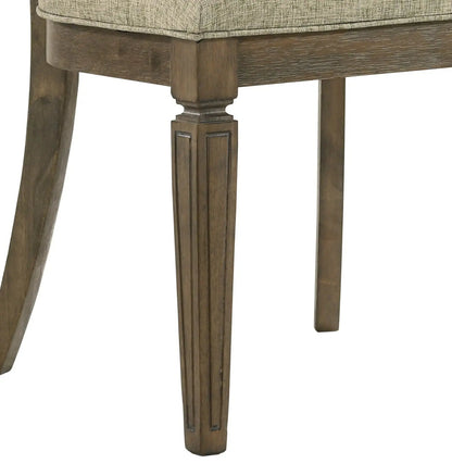 Parfield Weathered Side Chair Set Light Brown Oak
