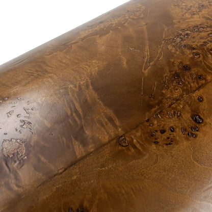 Nebula Accent Oval Pillar Side Table top in burl wood finish by Unique Piece Furniture on Tampa Home & Garden Store