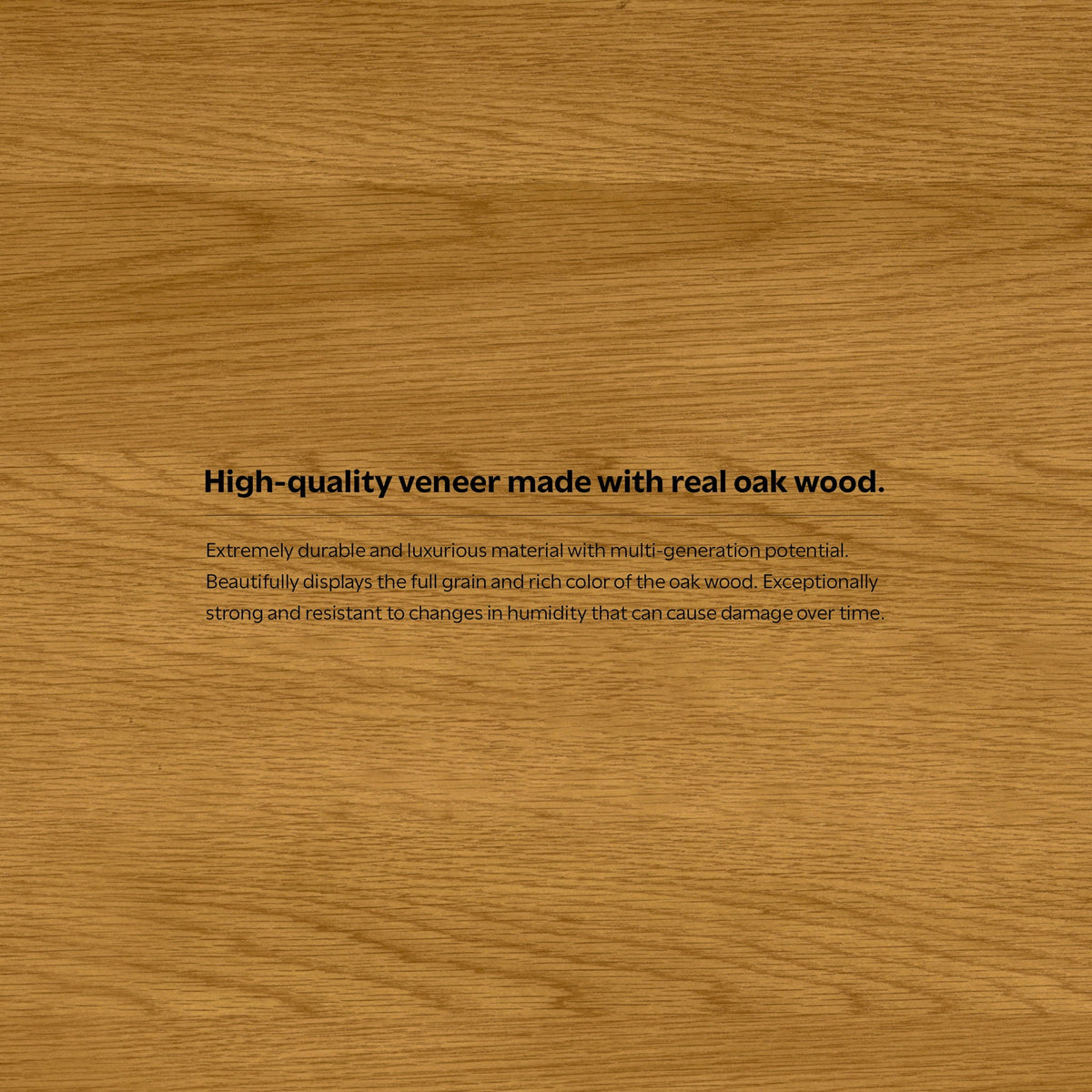 Rectangular dining table in light or dark brown oak veneer on Tampa Home & Garden Store