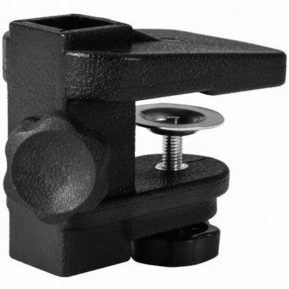 Grooming table clamp assembly in black textured metal with adjustable arm screw base on Tampa Home & Garden Store